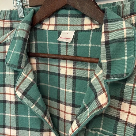 HANNA ANDERSSON ADULT UNISEX PLAID FLANNEL PAJAMA PJ SET 2 PIECE MEDIUM LARGE - Picture 3 of 6